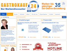 Tablet Screenshot of gastrokauf24.de